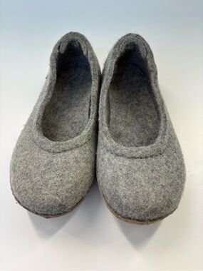 Glerups Gray Felt Wool Slip-On Flats size 6